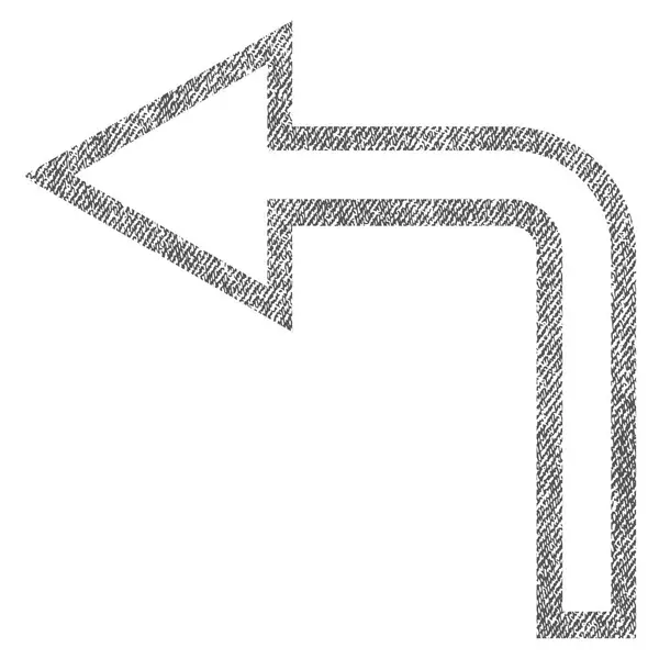 Draai links stof geweven pictogram — Stockvector