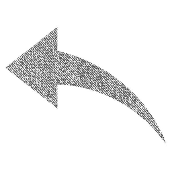 Ångra tyg texturerat ikonen — Stock vektor