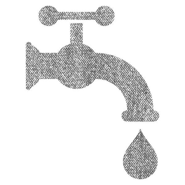 Tecido de torneira de água texturizado ícone — Vetor de Stock