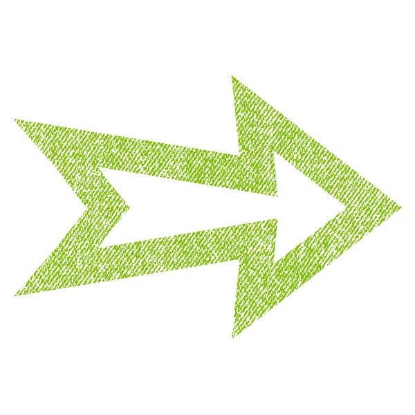 Ok sağ kumaş dokulu simgesi