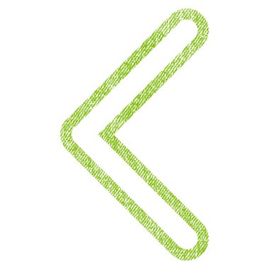 Ok ucu sol kumaş dokulu simgesi