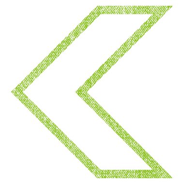 Ok ucu sol kumaş dokulu simgesi