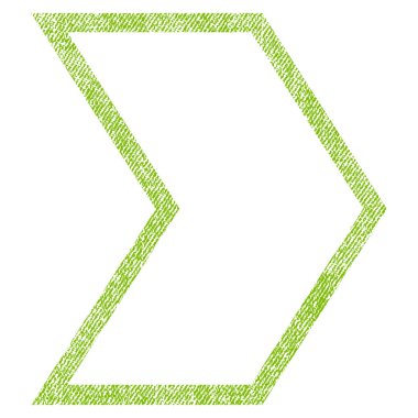 Ok ucu sağ kumaş dokulu simgesi