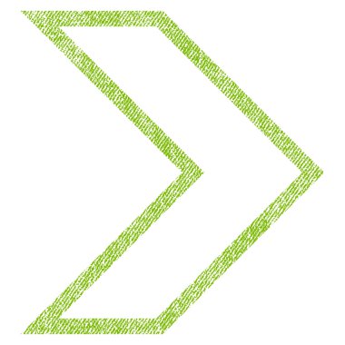 Ok ucu sağ kumaş dokulu simgesi