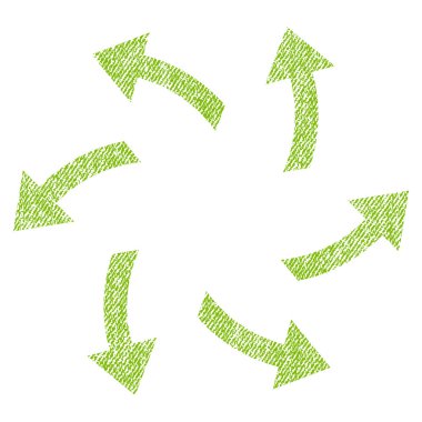 Santrifüj okları kumaş dokulu simgesi