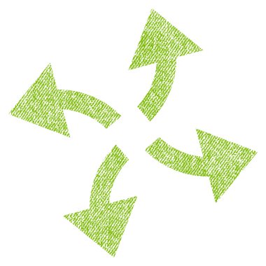 Santrifüj okları kumaş dokulu simgesi