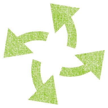 Santrifüj okları kumaş dokulu simgesi