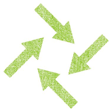 Merkezcil okları kumaş dokulu simgesi