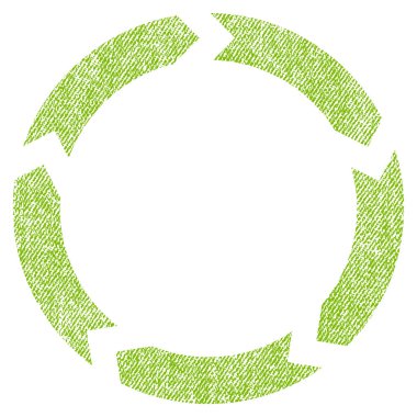 Dolaşım kumaş dokulu simgesi