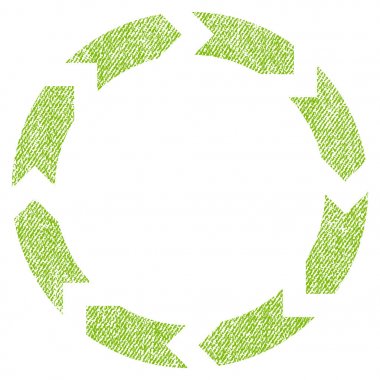 Dolaşım kumaş dokulu simgesi