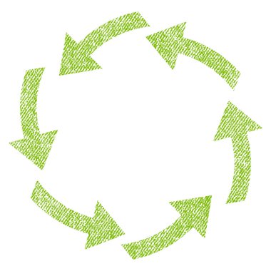 Dolaşım kumaş dokulu simgesi