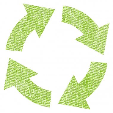 Dolaşım kumaş dokulu simgesi