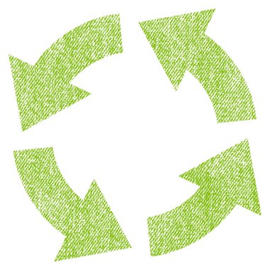 Dolaşım kumaş dokulu simgesi