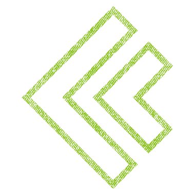 Yön sol kumaş dokulu simgesi