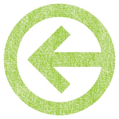 Yön sol kumaş dokulu simgesi