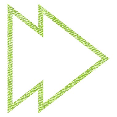 Yöne doğru kumaş dokulu simgesi