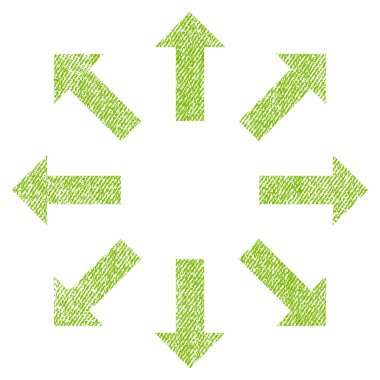 Oklar kumaş dokulu simgesi patlayabilir