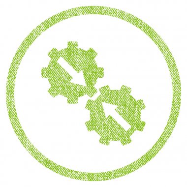 Dişli Tümleştirme kumaş dokulu simgesini