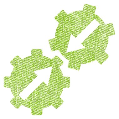 Dişli Tümleştirme kumaş dokulu simgesini