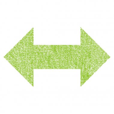 Simgesini yatay Exchange okları kumaş dokulu