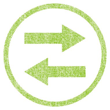 Simgesini yatay Flip okları kumaş dokulu