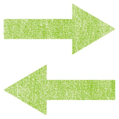 Simgesini yatay Flip okları kumaş dokulu