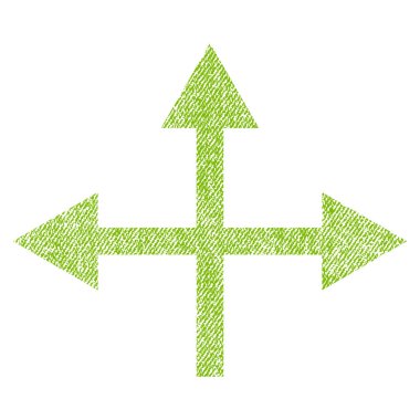 Kavşak yön kumaş dokulu simgesi