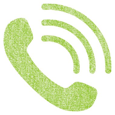 Telefon görüşmesi kumaş dokulu simgesi