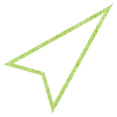 İşaretçiyi doğru yukarı kumaş dokulu simgesi