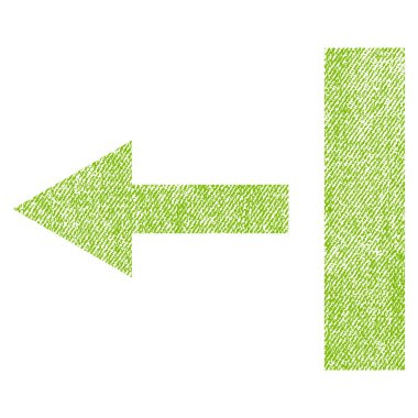 Sol kumaş dokulu simgesi çekin