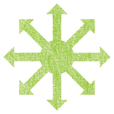 Radyal okları kumaş dokulu simgesi