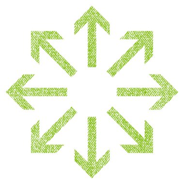 Radyal okları kumaş dokulu simgesi