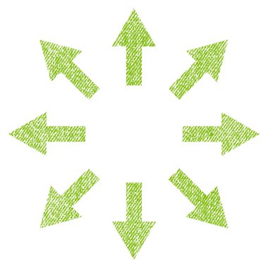 Radyal okları kumaş dokulu simgesi