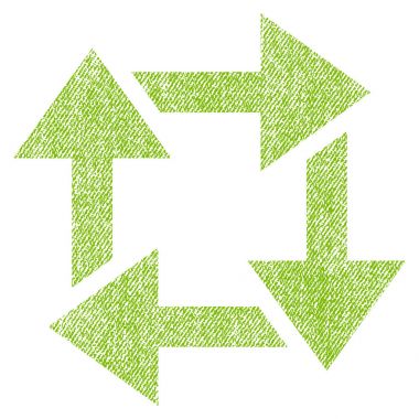 Geri dönüşüm kumaş dokulu simgesi