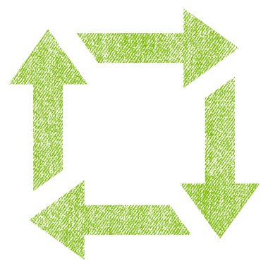 Geri dönüşüm kumaş dokulu simgesi