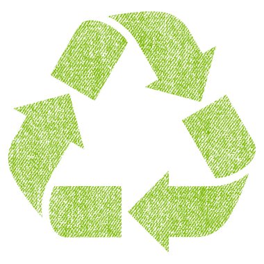 Geri dönüşüm kumaş dokulu simgesi