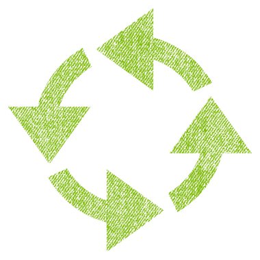 Geri dönüşüm kumaş dokulu simgesi