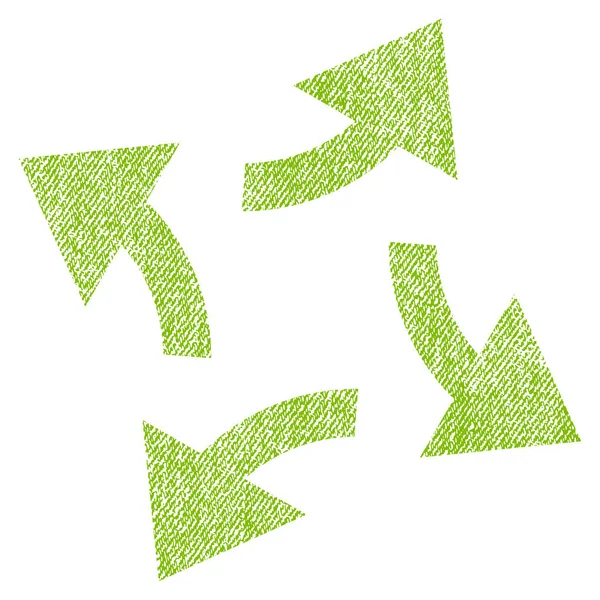 Santrifüj okları kumaş dokulu simgesi