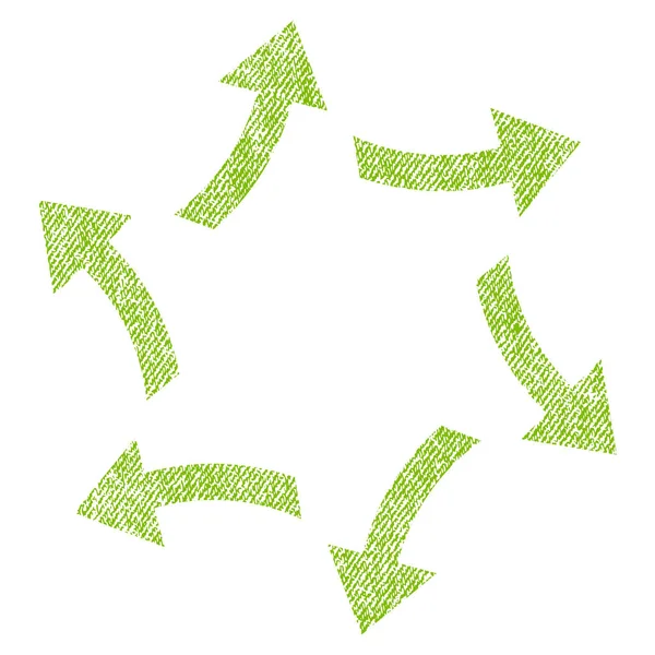 Santrifüj okları kumaş dokulu simgesi