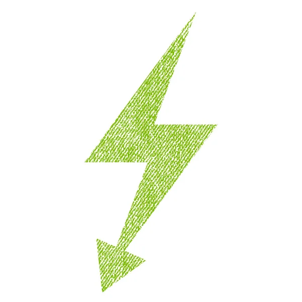 Electric Strike Fabric Textured Icon — Stock Vector