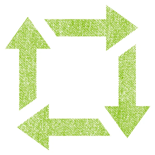 Geri dönüşüm kumaş dokulu simgesi