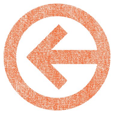 Yön sol kumaş dokulu simgesi