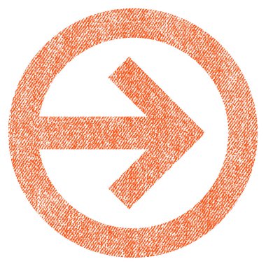 Yöne doğru kumaş dokulu simgesi