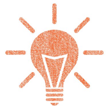 Elektrik ışığı kumaş dokulu simgesi