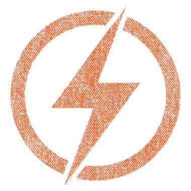 Elektrik kumaş dokulu simgesi