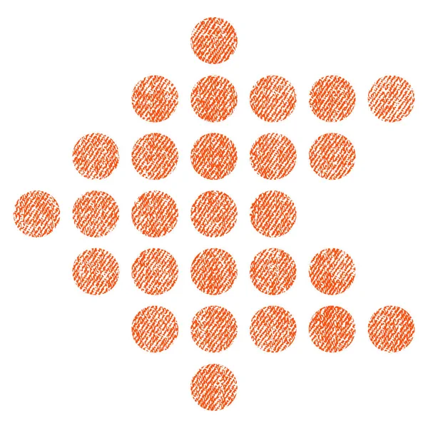 Noktalı ok sol kumaş dokulu simgesi