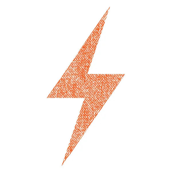 Energii elektrycznej tkaniny teksturowane ikona — Wektor stockowy