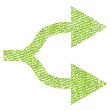 Simge Split okları doğru kumaş dokulu