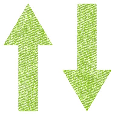 Dikey Çevir okları kumaş dokulu simgesi