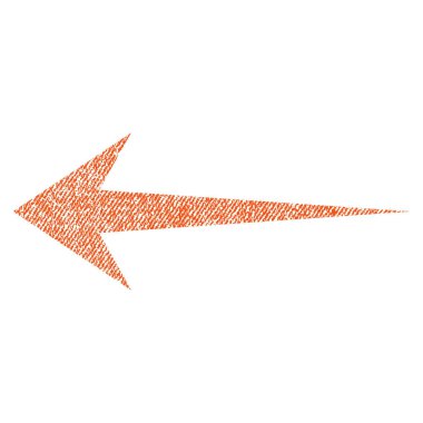 Ok sol kumaş dokulu simgesi